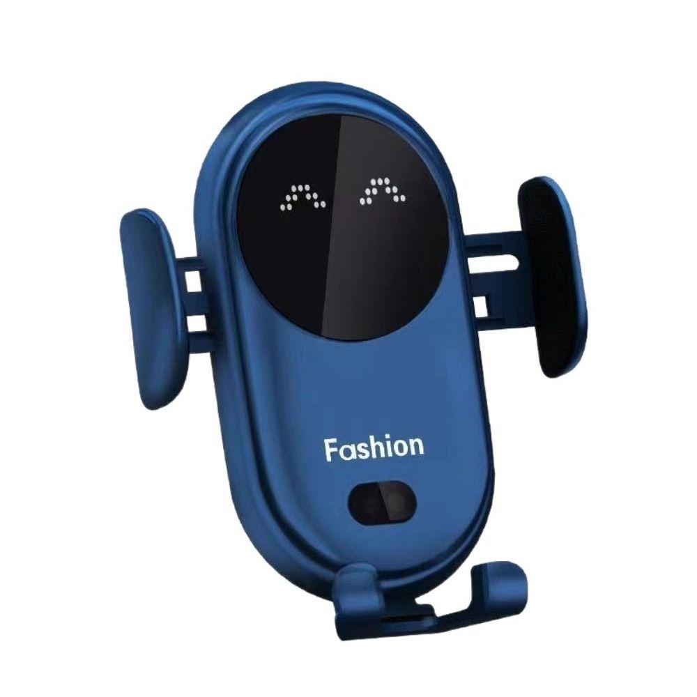 

Автомобильное беспроводное зарядное устройство для быстрой зарядки Автомобильный держатель для беспроводной зарядки Универсальный мобильный телефон with vent clip&cable синий