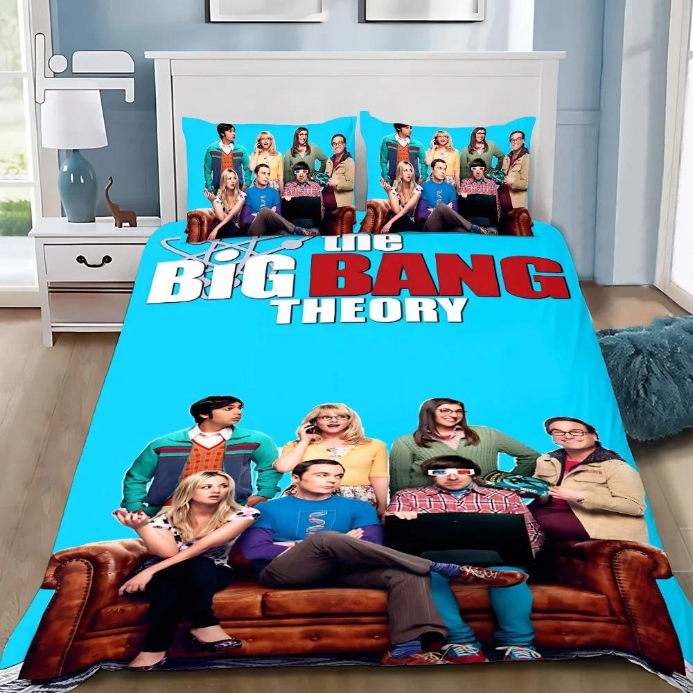 TV TBBT Bedding Set The Big BangS TheoryS Quilt Cover plot characters Printing Pillowcase Bedding Set Children Gift