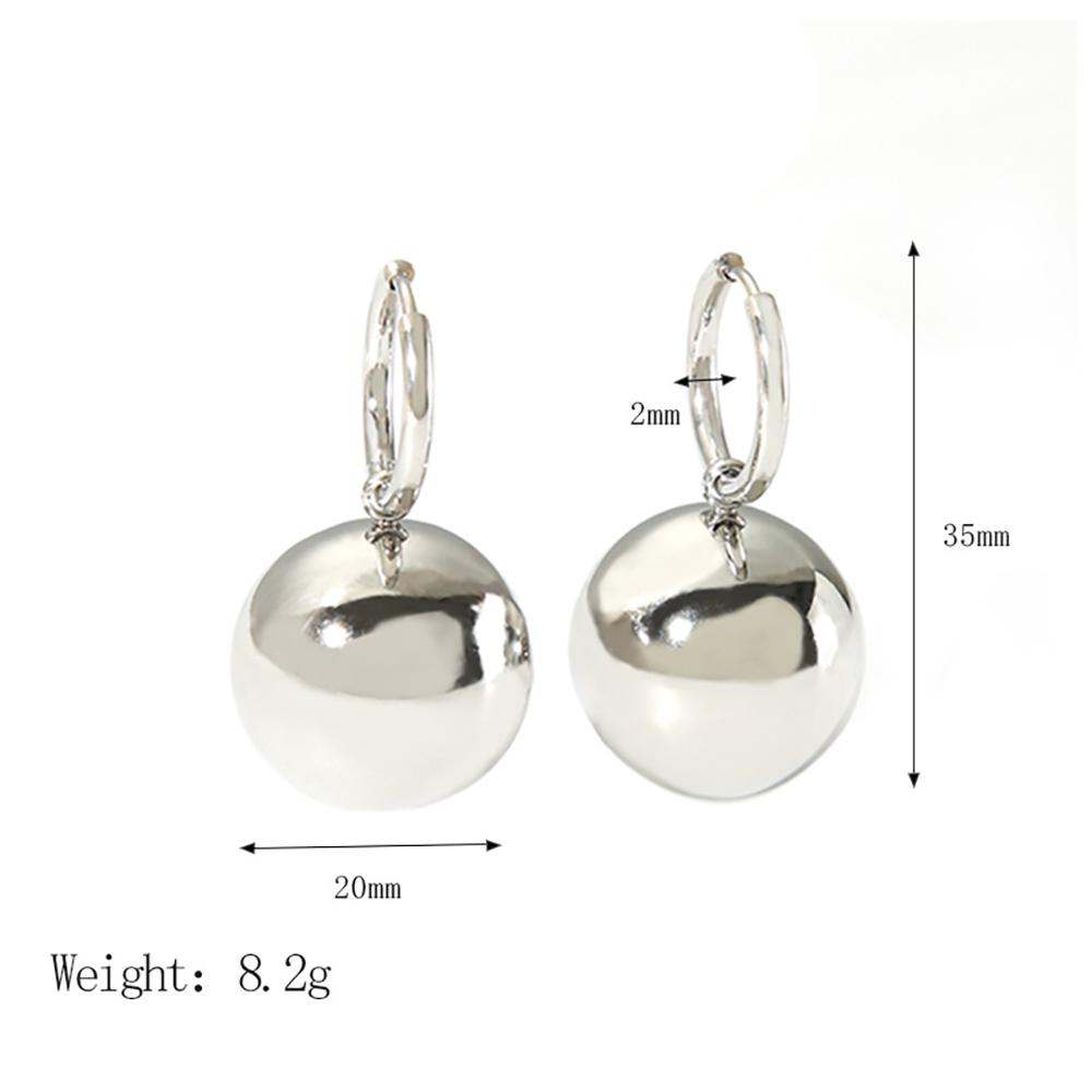 Yori Trendy Ball Pendant Earrings Stainless Steel Fashion Charm PVD Jewelry Gold Color Bijoux Waterproof Jewelry for Women