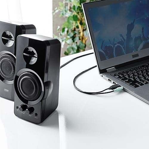 Sanwa Supply High-Power USB Powered Speaker MM-SPL19UBK