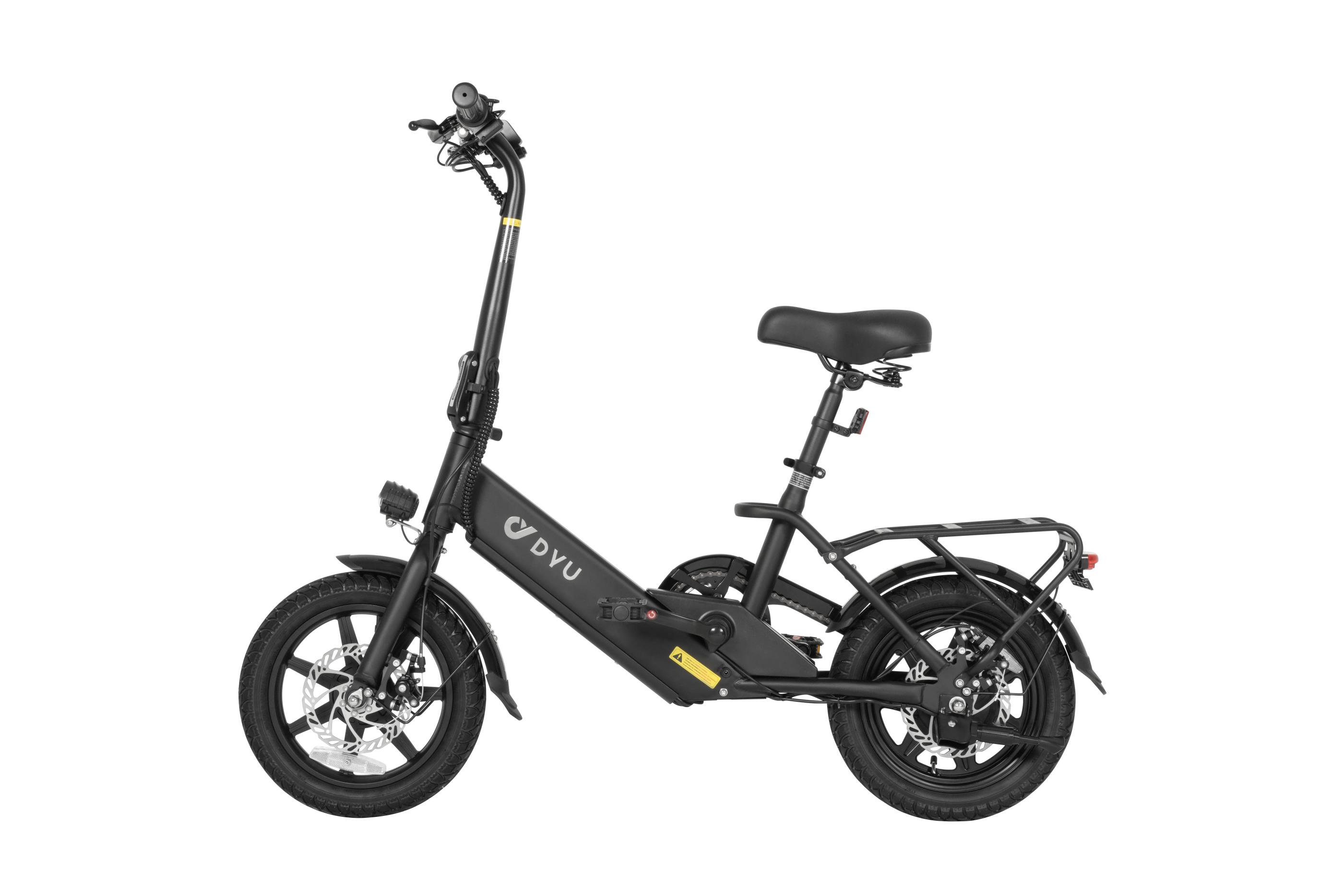 Eleclife Uk Dyu C3-14 36V 7.5Ah Foldable Electric Bike - 14-Inch, 250W, Single Speed, Ultra-Portable