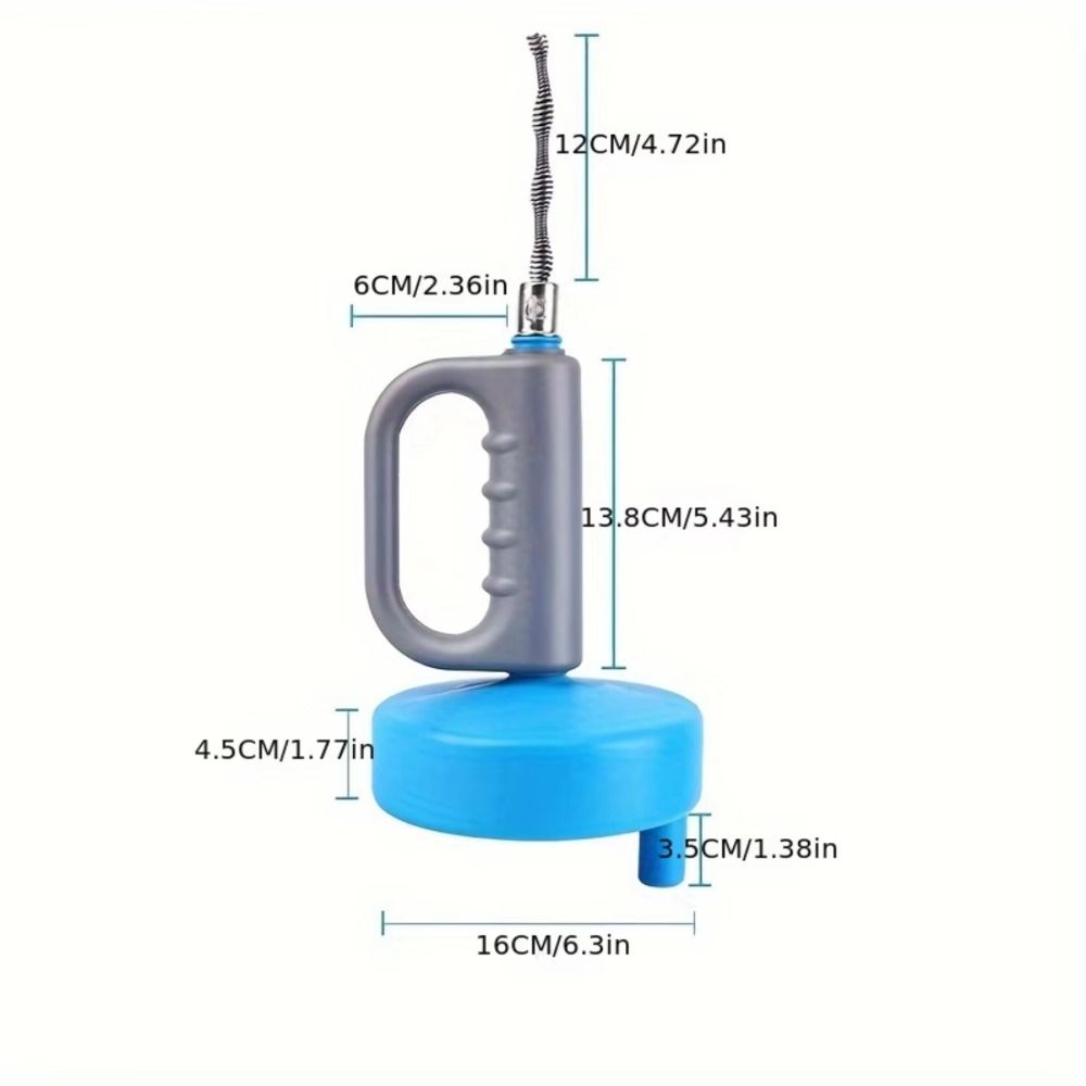Handheld Sewer Pipe Plunger Dredge Extendable Clogged Remover Dredging Tool Pipe Plunger  Toilet