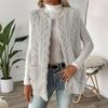 Fashion Women's Winter Plush Wool Jacket Casual  Knitted Vest Warm Lightweight Coat
