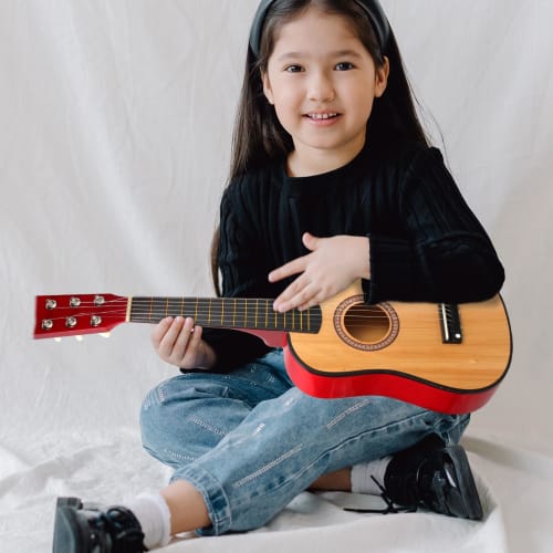 ifundom 23-inch Acoustic Guitar, Musical Instrument, 6-String Mini Guitar, Toy for Beginners