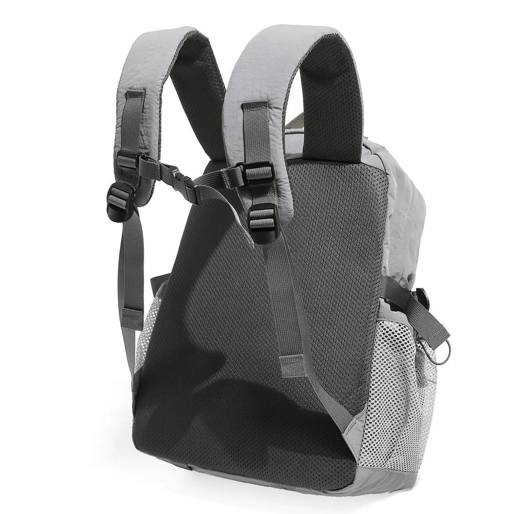 Schoolbag taro purple fog ash series niche nylon mountaineering backpack college student couple outdoor outing camping backpack