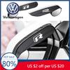 Para VW Volkswagen Jetta MK5 Golf 2PCS Sobrancelha de Chuva para Retrovisor Lateral de Carro Viseira Espelho Redondo Pequeno Para VW Volkswagen GTI R Rline Ir