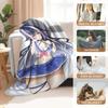 Cartoon VTuber Shylily Flannel Blanket Cover Warmth Soft Anime Blanket Multifunctional Decor Home Universal Blankets