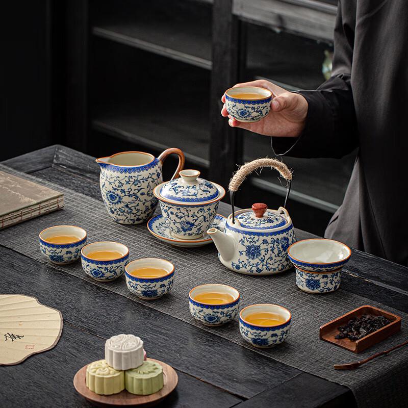 ZISIZ Ceramic Kung Fu Tea Set