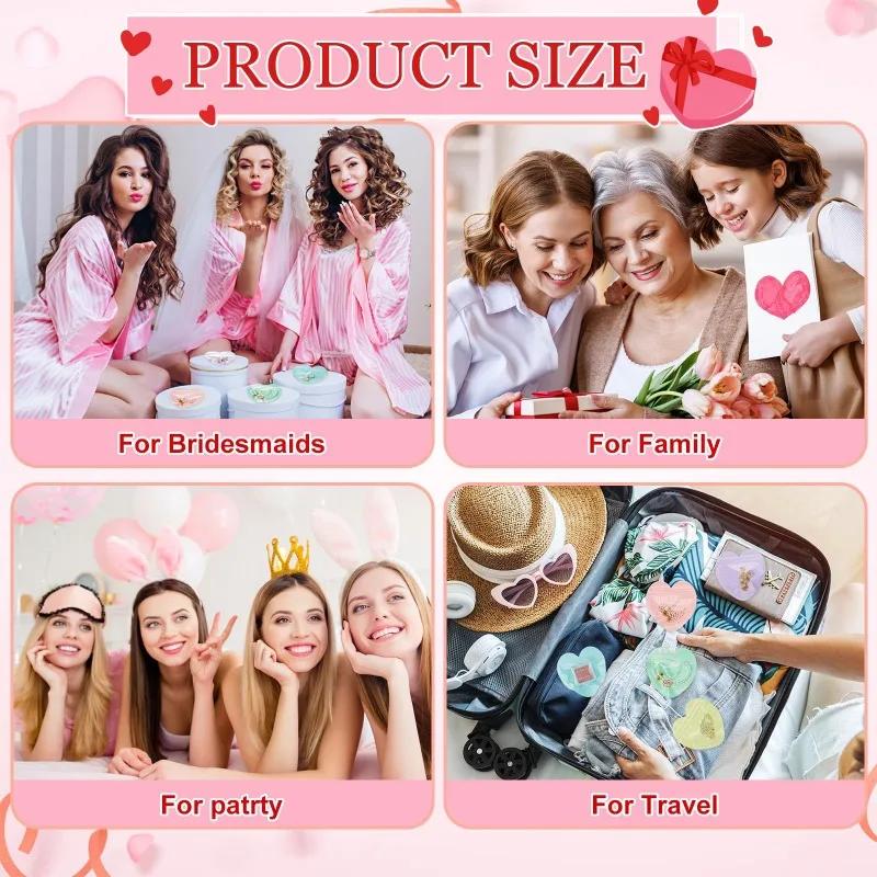 Colored Heart Shaped Jewelry Bag Durable PVC Material Perfect for Weddings Necklace Storage Bag and Exquisite Jewelry Packaging