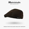 25 autumn and winter new retro forward hat children's high-quality woolen versatile cap casual versatile