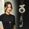 Segensgeldbeutel Voll Diamant Pulloverkette Damen Lange Herbst- und Winterkette Mode Vielseitiges Kleidung Zubehör