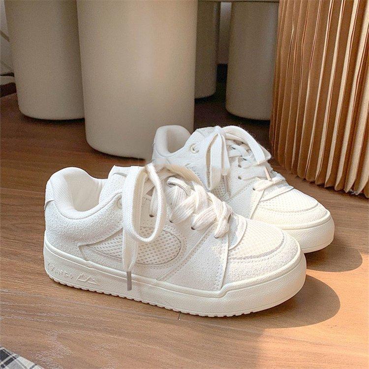 

New spring super fire platform casual sports board shoes tide 35 белый