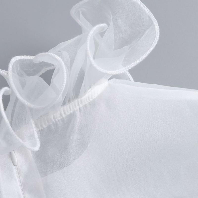 Elegant Wrinkles Resistant Neckpiece Decorative Polyester Trim Half Shirts False Collar For Dresses Shirts Prom Event