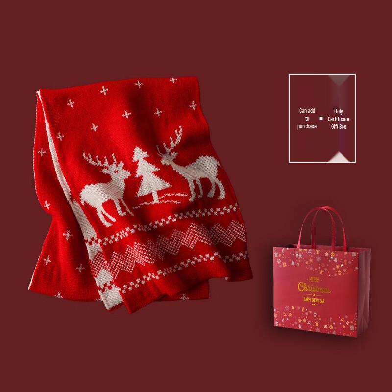 

Праздничный вязаный шарф «Три дельфина» One Size