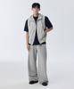 Not Only For Today High-Neck 3D Pocket Hooded Vest [Light Gray]