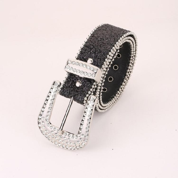 Cool Gothic Waist Chain Casual Belt Studded Waist Ceinture Lady Glittered Belt