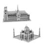 Metal Earth Fascinations Iconx Notre Dame De Paris and Iconx Taj Mahal Puzzle 3D En Métal