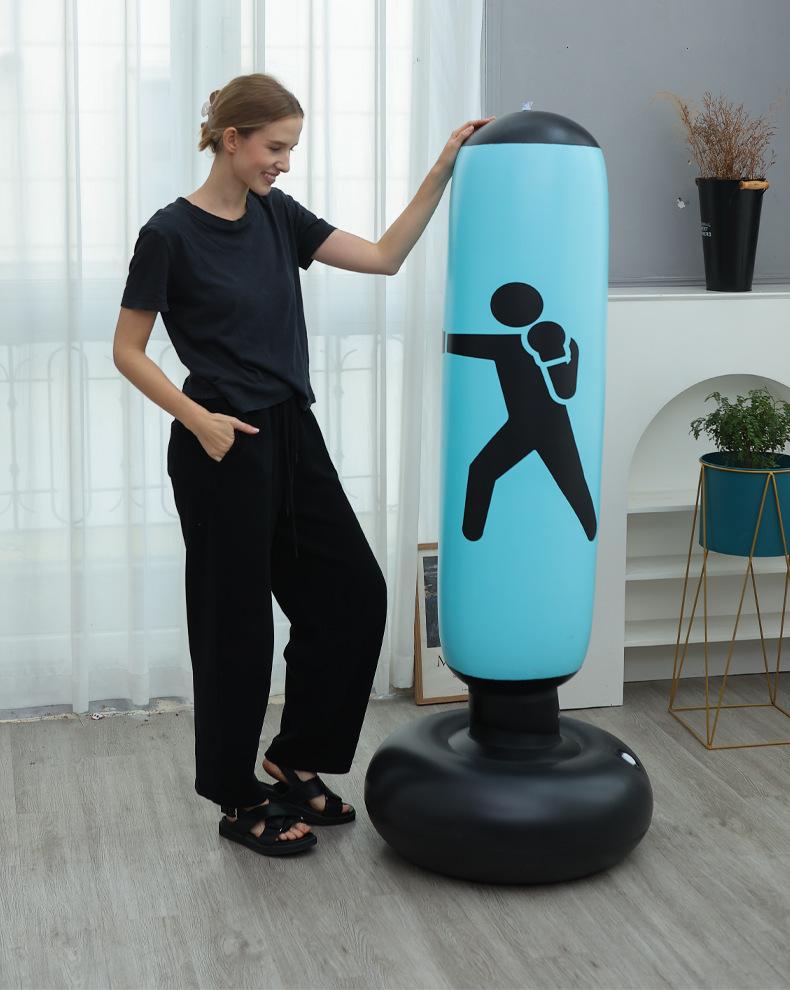 Large Inflatable PVC Boxing Column Toy for Kids - Educational 3D Martial Arts Tumbler