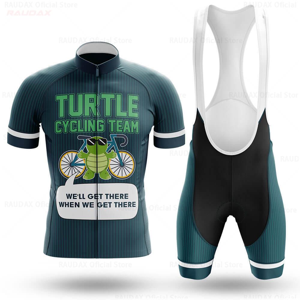 Man's Cycling Jersey Set 2026 Turtle Cycling Team Summer Short Sleeve Mountain Bike Bicycle Sportswear MTB Maillot Ropa Ciclismo
