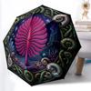 Underwater Coral Reef Pattern Umbrella, Portable and Foldable Design, 8 Ribs, a Casual Accessory for Halloween, Christmas, and Birthday Gifts.