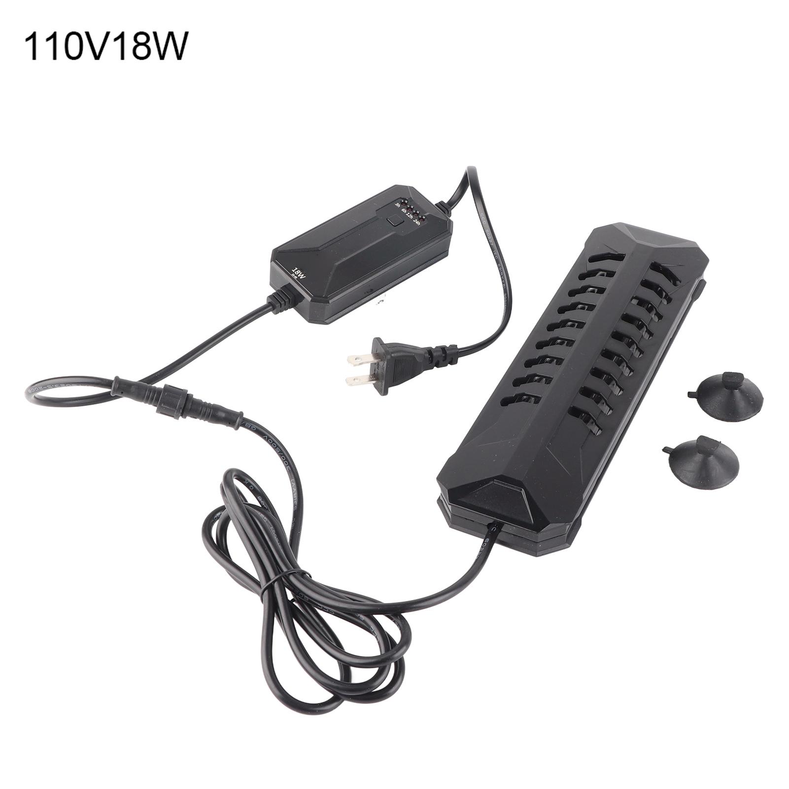 Stérilisateur UV Submersible pour Aquarium Étang Poissons Lampe de Stérilisation Germicide