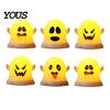 Small Ghost Figurine Light 6 Pcs Decorative Light, LED Color Changing Warm Flameless Battery-Operated Soft White Lamp Mini Spirit Night Lamps, Spooky