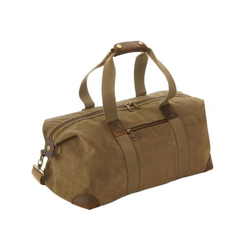 

Quadra Heritage Leather Accents Holdall One Size