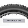 Opona Fat Bike, Opona Fat MTB 20x3.0, Wysokowydajna i Uniwersalna Składana Zamienna Opona do Roweru Fat Mountain do Jazdy po Ulicy lub Szlaku