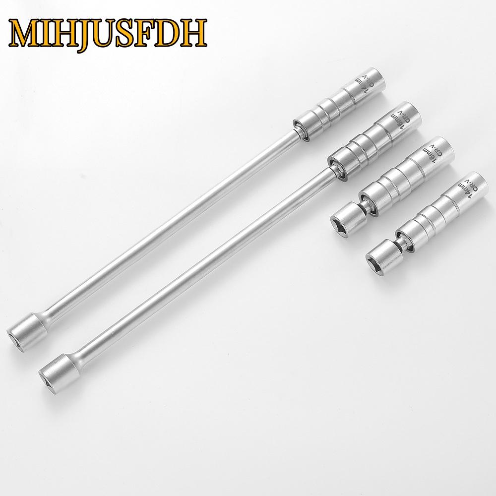 Universal Joint 14/16mm Swivel Magnetic Spark Plug Sleeve Socket Wrench 3/8" Drive 12 & 6 Point Thin Wall Car Removal Tool
