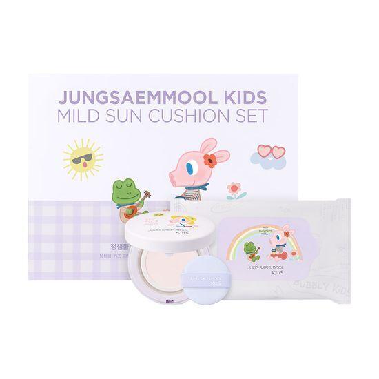 JUNG SAEM MOOL Kids Mild Sun Cushion 18g Promotion (+10 Cleansing Tissues)