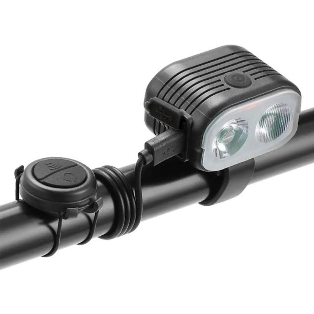 2 In 1 USB 120dB Loud Horn Cycling Flashlight Bicycle With Horn 2000LM Bicycle COB Front Light Rechargeable Waterproof Light
