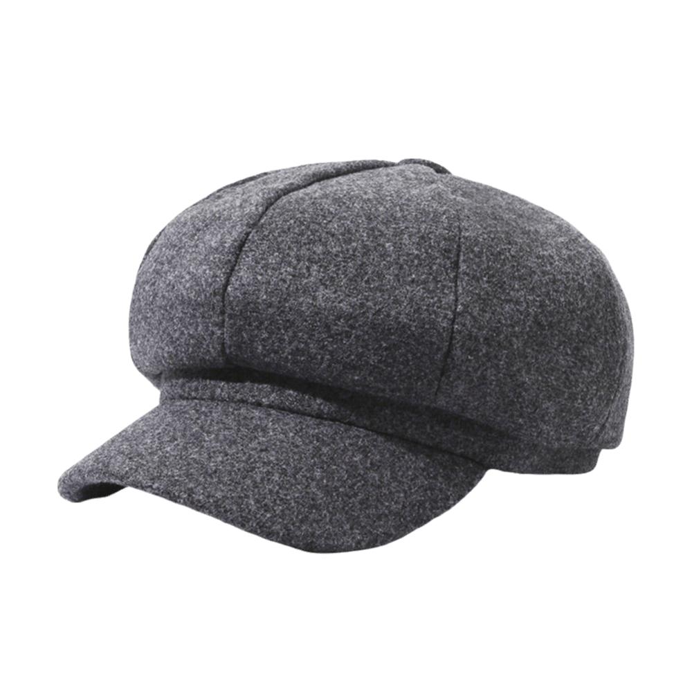 Solid Color Beret Hat Windproof Painter Caps Fashion Newsboy Hat Autumn Winter