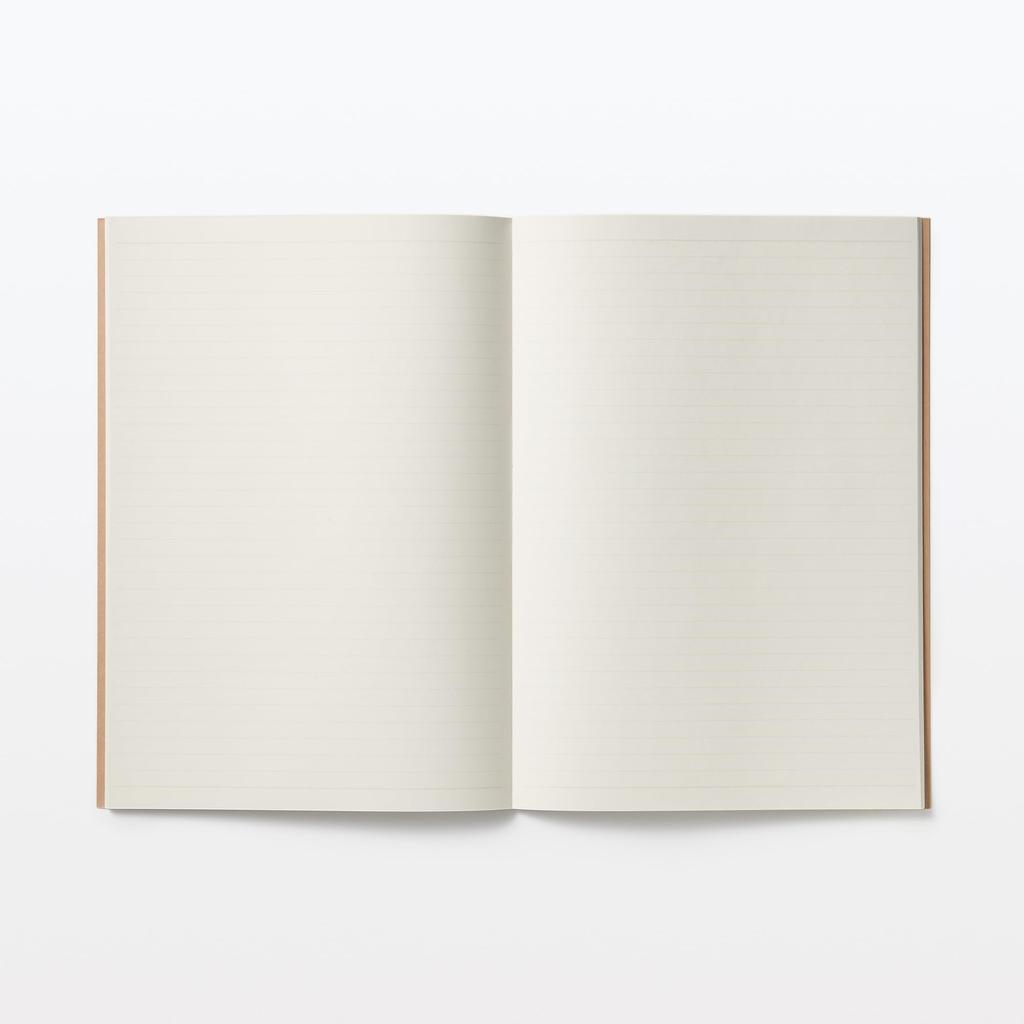MUJI 7mm Horizontal B5 30 NAC04A3A Notebook, Ruled, Size, A-ruled, Sheets, Thread-bound,