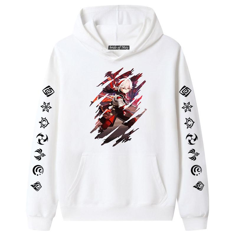 Genshin Impact Mobile Tour Character Maple Yuanwanye hettegenser Langermet genser for menn og kvinner Par Mote Topp fortykket