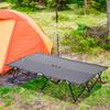 Double Camping Cot Bed, with Bag - Grey