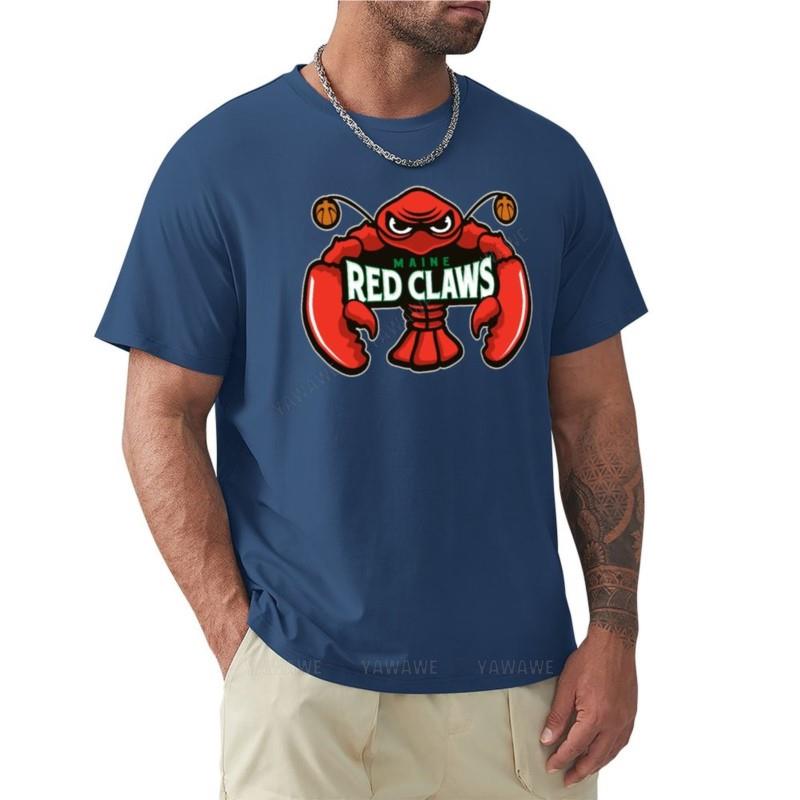 summer man black tshirts The Maine Red Claws TShirt cute tops graphic t shirts custom t shirt Short sleeve tee men S