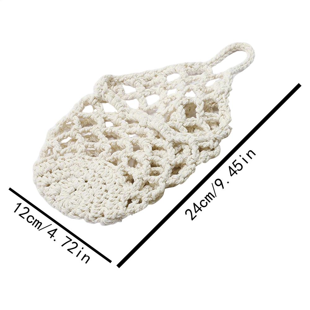 1PC Macrame Plant Hanger Handmade Breathable Storage Net Woven Plant Basket For Living Room Dorm Farmhouse Indoor Outdoor Garden