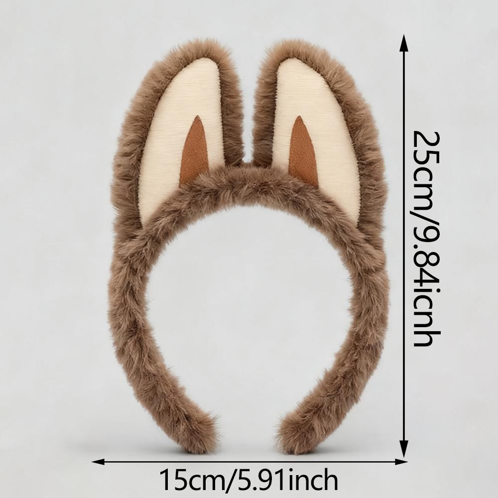 1pc Bunny Ears Headband Easter,Rabbit Ear Animal Headband for Adult,Halloween Christmas Costume Theme Cosplay Paries Birthday