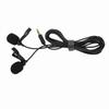 Black Double Head Lavalier Lapel Microphone No Driver Installation Required Lapel Collar Clip Mic