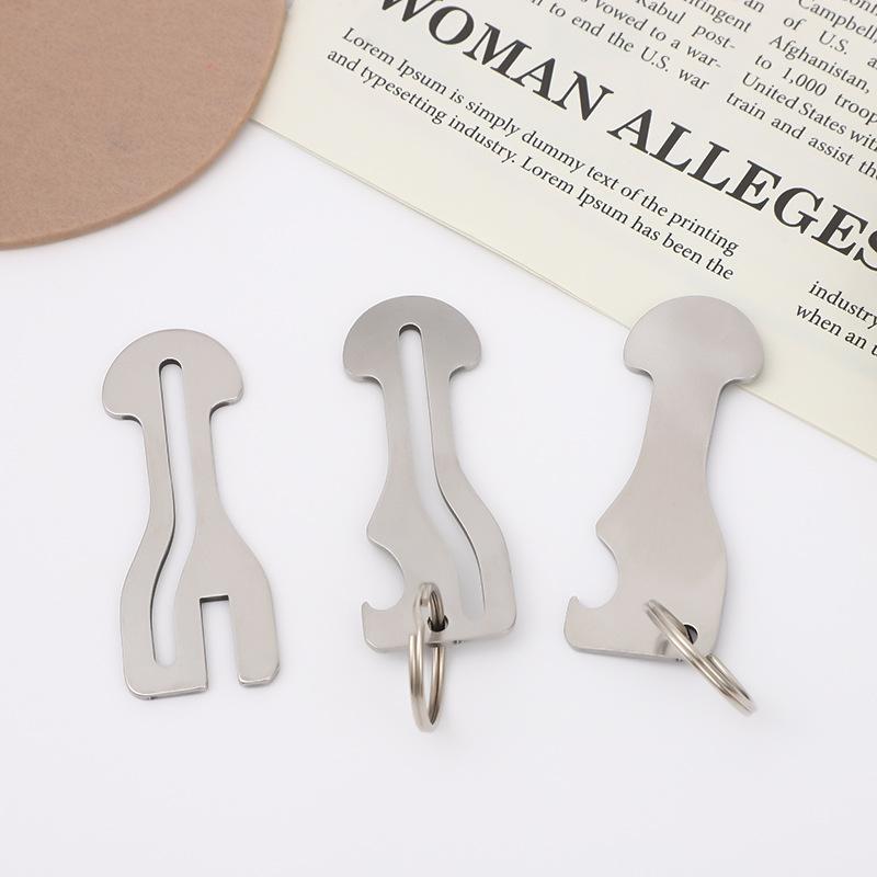 1Pcs Reusable Stainless Steel Shopping Cart Token, Trolley Token Keychain For Supermarket, Removable Release Key Coin Keyring