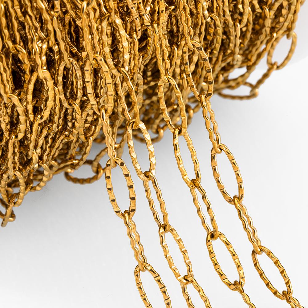 1Meter  Stainless Steel Geometry Hollow Border Chain Hip Hop Punk Gold Chain DIY Necklace Bracelet Bag Chains Material Wholesale