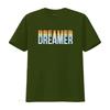 Dreamer T shirt Motivational Gym Casual vintage Washed graphic homme Stretched Unisex Top For Everyday Wear Stylish Soft