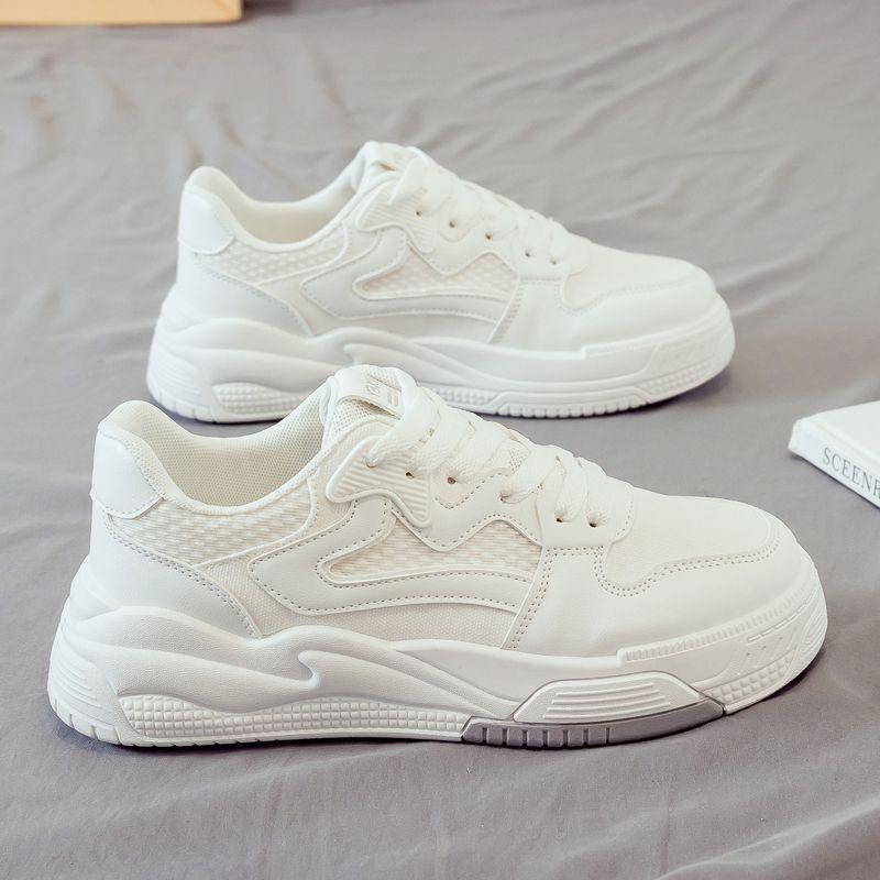 

2025 spring new women s fashion platform casual board shoes student shoes sports little white shoes casual women s shoes 41