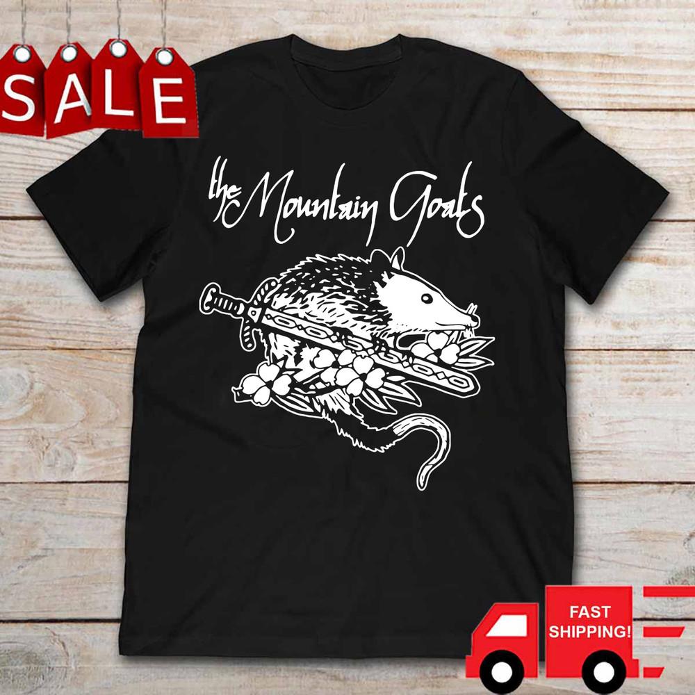 The Mountain Goats Bleed Out Mouse Shirt Black Unisex S-5XL 1H0297 Unisex T-Shirt L