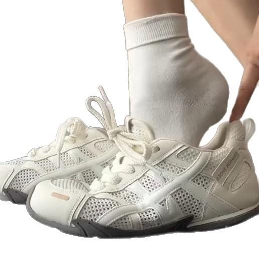 Summer Treasure~ Korean version niche inner height increase mesh thin breathable retro Forrest Gump shoes women's sports shoes Dexun shoes
