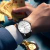 KIMSDUN New Quartz Watch Men's Business Watch Double Calendar Transparent Bottom Waterproof Quartz Watch
