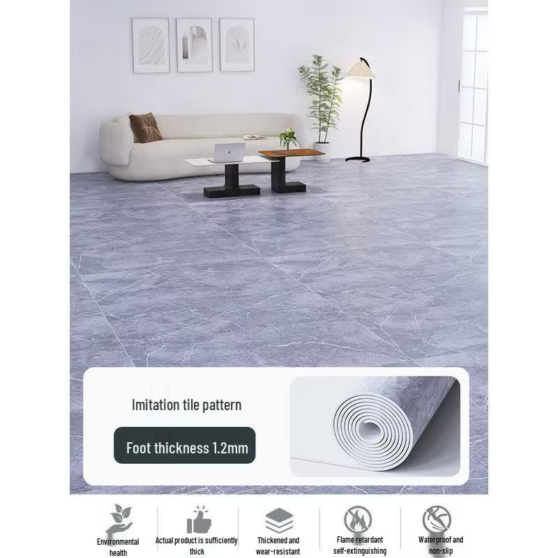 

1.2mm Tile Pattern PVC Flooring