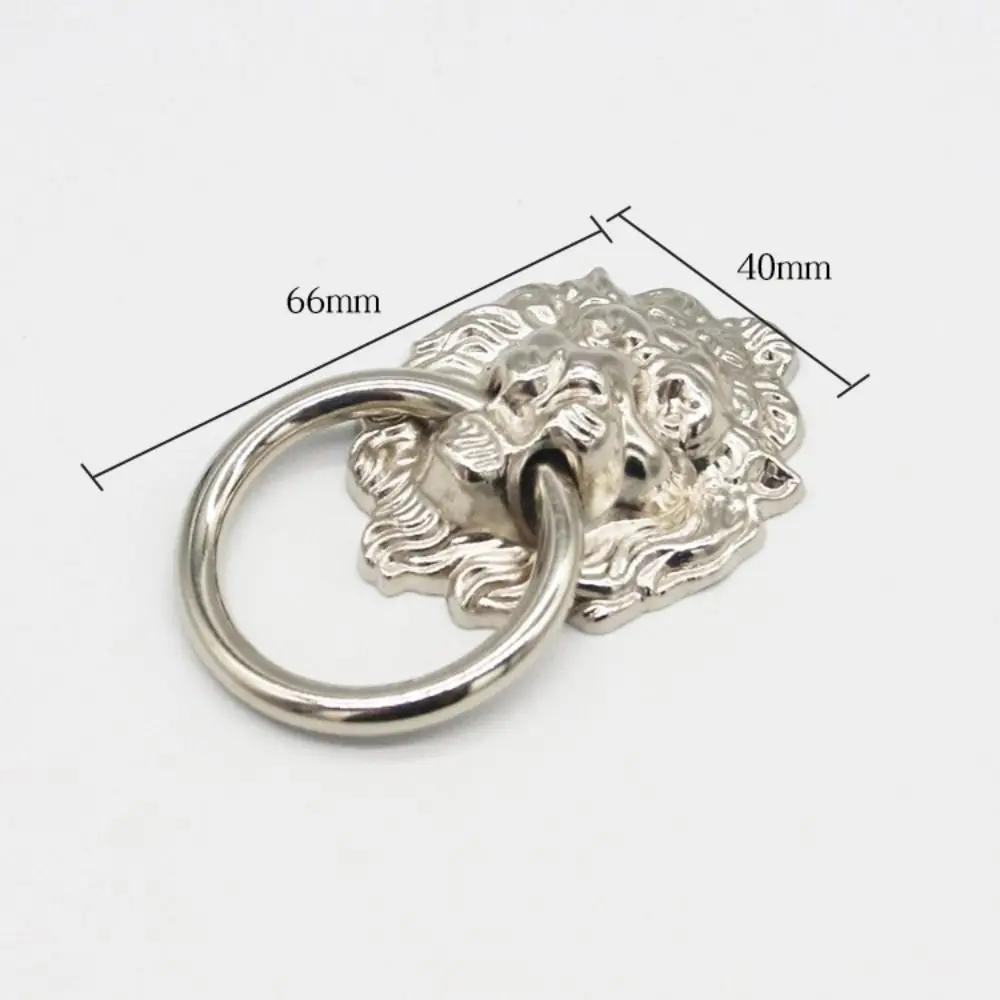 

Antique Lion Head Door Handle Zinc Alloy Decorative Pull Kitchen Cabinet Handles Multifunctional Home Hardware Drawer Handles