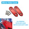 Mirror Hole Decorative Cover Mirror Cap For YAMAHA YZF-R3 YZF-R15 YZF R3 R15 V3 V4 Mirror Windscreen Driven Eliminators Cover