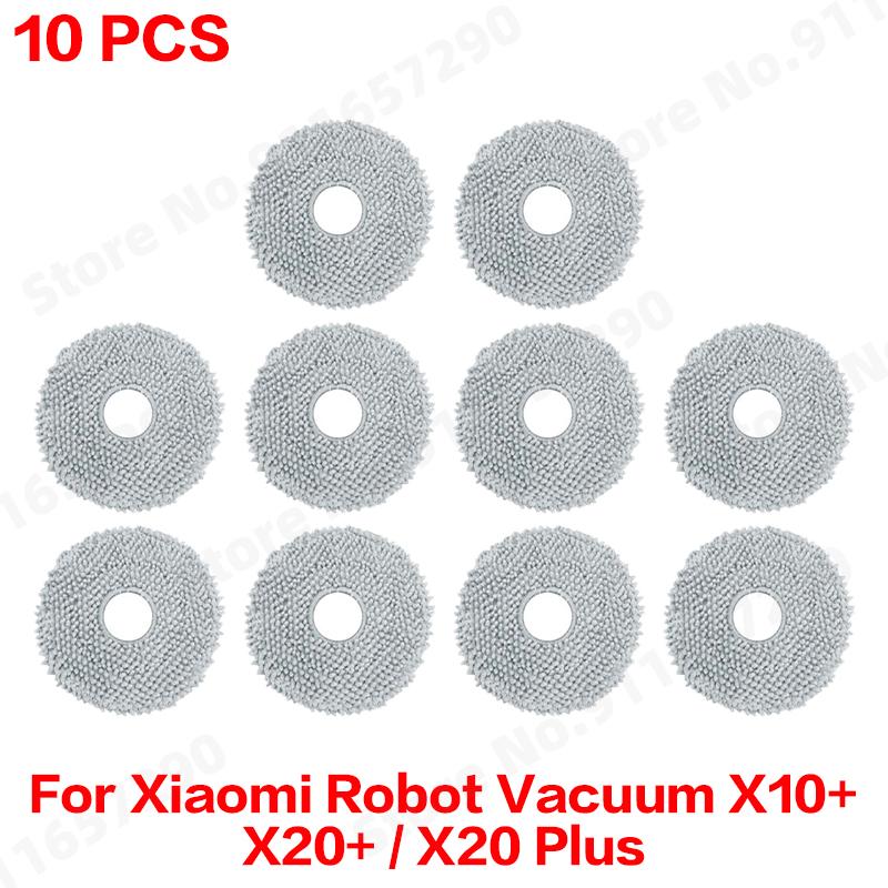 Compatible For ( Xiaomi Robot Vacuum X10+ / X20+ / X20 Plus ) Spare Parts Accessories Main Side Brush Mop Cloth Dust Bag Filter